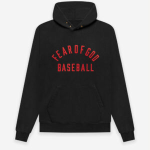 Fear of God Baseball Hoodie – Black
